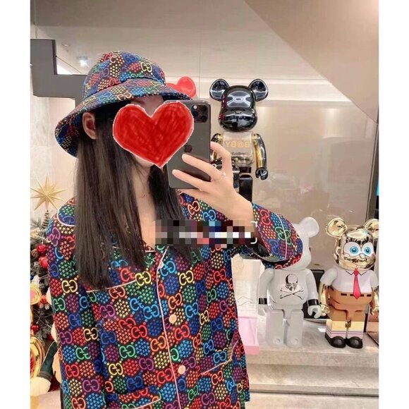 NWT Gucci GG Psychedelic fedora hat size M(58cm) - Picture 4 of 15